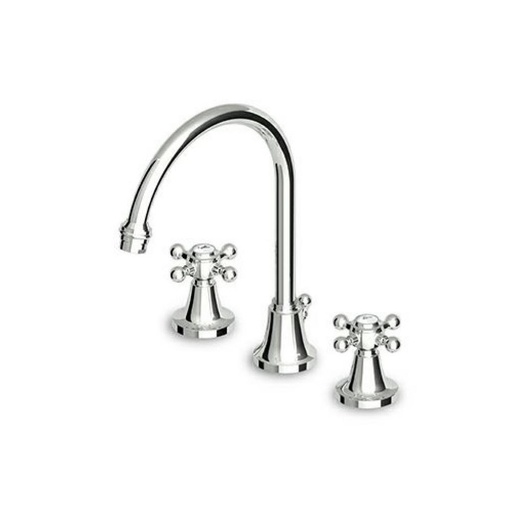 [ZUC-ZAG406.195E] Zucchetti ZAG406.195E Agor Three Hole Basin Mixer Fixed Spout Chrome