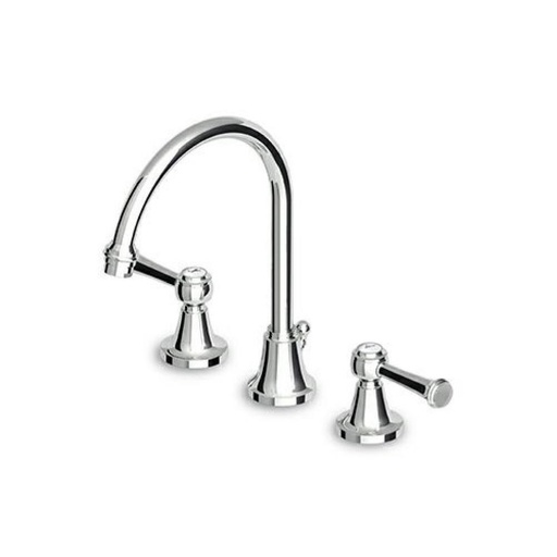 [ZUC-ZAL406.195E] Zucchetti ZAL406.195E Agor Three Hole Basin Mixer Fixed Spout Chrome