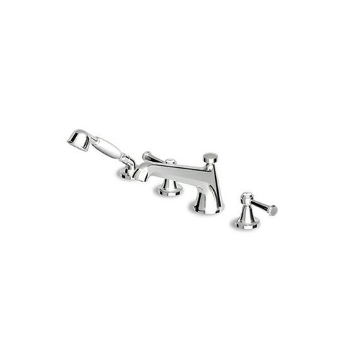 [ZUC-ZAL486.1950] Zucchetti ZAL486.1950 Agor Four Hole Bath Mixer Spout With Diverter Chrome