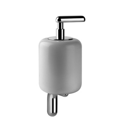 [GES-38013#031] Gessi 38013 Goccia Wall Mounted Ceramic Liquid Soap Dispenser White Gres