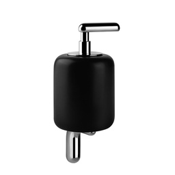 [GES-38014#031] Gessi 38014 Goccia Wall Mounted Ceramic Liquid Soap Dispenser Black Gres