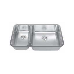 [KIN-QCUA1831L-8] Kindred QCUA1831L/8 31 x 18 Double Bowl Kitchen Sink