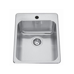 [KIN-QSLA2217-8-1] Kindred QSLA2217/8 22 x 17 Single Bowl Drop In Sink 1 Hole
