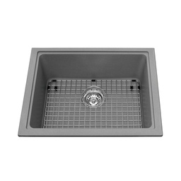 [KIN-KGS2U-8SG] Kindred KGS2U/8 23 x 18 Undermount Single Bowl Sink Shadow Grey