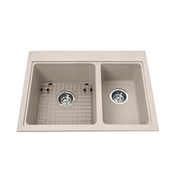 [KIN-KGDC2027R-8CH] Kindred KGDC2027R/8 27 x 20 Combination Granit Sink Champagne