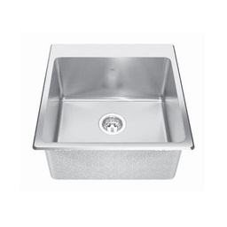 [KIN-QSLF2020-10-1] Kindred QSLF2020/10 20 x 20 Single Bowl Dual Mount Sink 1 Hole