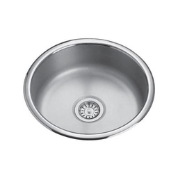 [KIN-QSR18-8] Kindred QSR18/8 18 Single Bowl Round Prep Sink
