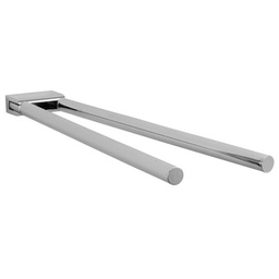 [LAL-2609C] Laloo 2609C Double Bar Swing Towel Holder Chrome