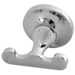 [LAL-C7382BN] Laloo C7382BN CoCo Double Robe Hook Brushed Nickel