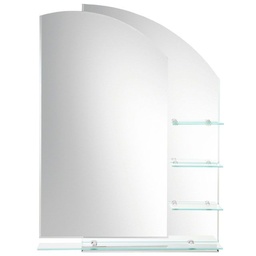 [LAL-H00165] Laloo H00165 Double Layered Mirror With Shelves