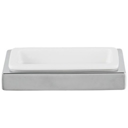 [LAL-J1885BN] Laloo J1885BN Jazz Soap Dish And Holder Brushed Nickel