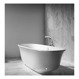 [VA-AMT-N-SW-OF] Victoria + Albert Amiata Freestanding Tub With Overflow Standard White