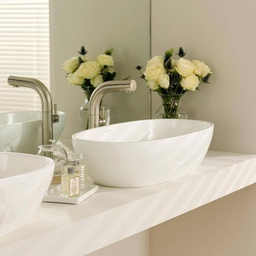 [VA-VB-BAR-64-NO] Victoria + Albert Barcelona 64 Countertop Bathroom Basin Standard White