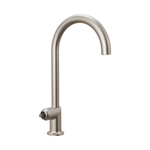 [BRI-63075LF-SSLHP-OD] Brizo 63075LF-SSLHP-OD Odin Deck Mount Faucet With Arc Spout Less Handle Stainless Steel