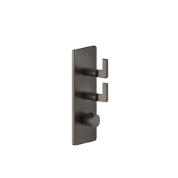 [GES-58204#031] Gessi 58204 Inciso Thermostatic Trim With 2 Volume Controls Chrome