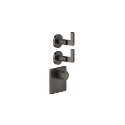 [GES-58214#031] Gessi 58214 Inciso Thermostatic Trim With 2 Volume Controls Chrome