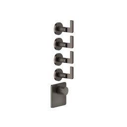 [GES-58218#031] Gessi 58218 Inciso Trim Parts Only External Parts For Thermostatic With 4 Volume Controls