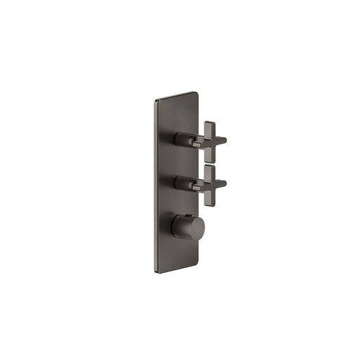 [GES-58224#031] Gessi 58224 Inciso Thermostatic Trim With 2 Volume Controls Chrome