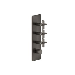 [GES-58226#031] Gessi 58226 Inciso Thermostatic Trim With 3 Volume Controls Chrome