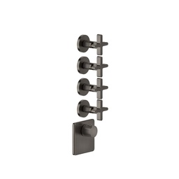 [GES-58348#031] Gessi 58348 Inciso Trim Parts Only External Parts For Thermostatic With 4 Volume Controls