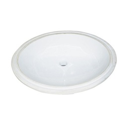 [FMD-S-100WH] Fairmont Designs S-100WH Oval Ceramic Undermount Sink - White
