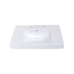 [FMD-S-11030W8] Fairmont Designs S-11030W8 30  18 White Ceramic Sink 8 Widespread