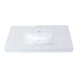 [FMD-S-11036W1] Fairmont Designs S-11036W1 36x18&quot; Ceramic Sink Single Hole White