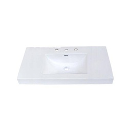 [FMD-S-11036W8] Fairmont Designs S-11036W8 36 x 18&quot; Ceramic Sink 8&quot; Spread White