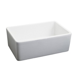 [FMD-S-F2416WH] Fairmont Designs S-F2416WH 24x16&quot; Fireclay Apron Sink White
