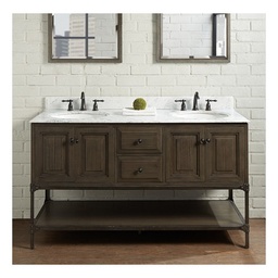 [FMD-1401-6021D] Fairmont Designs 1401-6021D Toledo 60&quot; Double Bowl Vanity Driftwood Gray