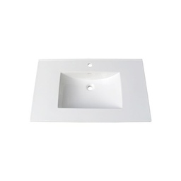 [FMD-TC-3722W8] Fairmont Designs TC-3722W8 36&quot; Ceramic Vanity Top w/Bowl 8&quot; Widespread - White