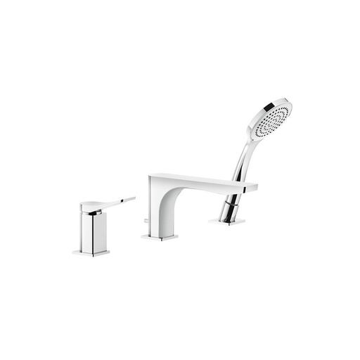 [GES-59037#031] Gessi 59037 Rilievo Three Hole Roman Tub Set Chrome