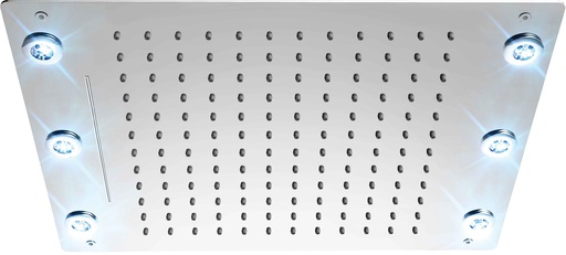 [TEN-CTS-1317LW-CR] Tenzo CTS-1317LW-CR Ceiling Shwr Head & Waterfall 33X43Cm [13X17In] Led (6X) Chrome