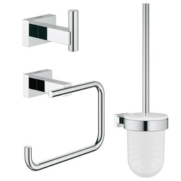 [GRO-40757001] Grohe 40757001 Essentials Cube City Restroom Accessories Set 3-in-1 Chrome