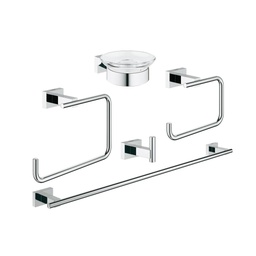 [GRO-40758001] Grohe 40758001 Essentials Cube Master Bathroom Accessories Set 5-in-1