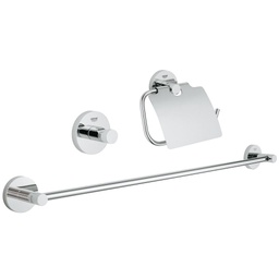 [GRO-40775001] Grohe 40775001 Essentials Guest Bathroom Accessories Set 3-in-1 Chrome