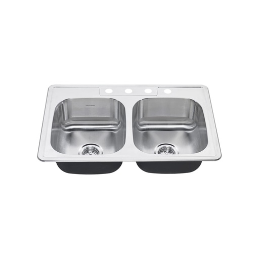 [AME-22DB.6332284S.075] American Standard 22DB.6332284S.075 Colony Db Ada 20G Ss Sink 4Hole W/Drain