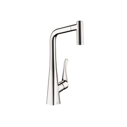 [HAN-04508000] Hansgrohe 04508000 Metris 2 Spray Pull Out Prep Kitchen Faucet Chrome