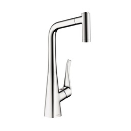 [HAN-14820001] Hansgrohe 14820001 Metris 2 Spray HighArc Pull Out Kitchen Faucet Chrome