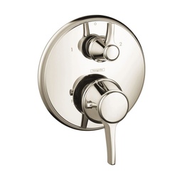 [HAN-15752831] Hansgrohe 15752831 Metris C Thermostatic Trim with Volume Control Polished Nickel