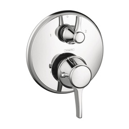 [HAN-15753001] Hansgrohe 15753001 C Thermostatic Trim With Volume Control &amp; Diverter Chrome