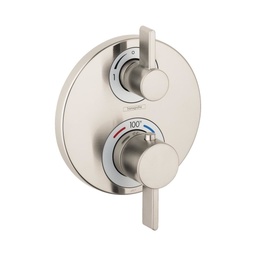 [HAN-15758821] Hansgrohe 15758821 Ecostat S Thermostatic Trim Brushed Nickel