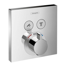 [HAN-15763001] Hansgrohe 15763001 Axor ShowerSelect Thermostatic 2 Function Trim Square Chrome
