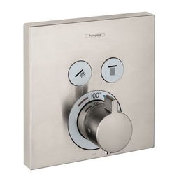 [HAN-15763821] Hansgrohe 15763821 Axor ShowerSelect Thermostatic 2 Function Trim Square Brushed Nickel
