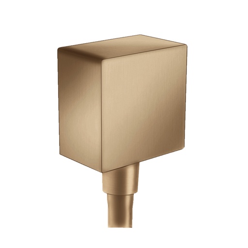 [HAN-26455141] Hansgrohe 26455141 Square Wall Outlet With Check Valves Brushed Bronze