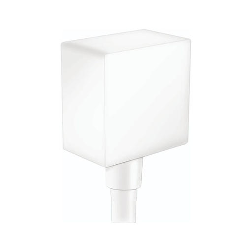 [HAN-26455701] Hansgrohe 26455701 Square Wall Outlet With Check Valves - MATTE WHITE