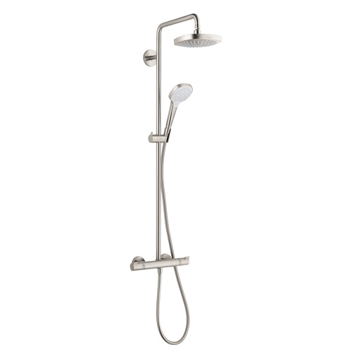 [HAN-27257821] Hansgrohe 27257821 Croma Select E 180 Multi Jet Showerpipe Brushed Nickel