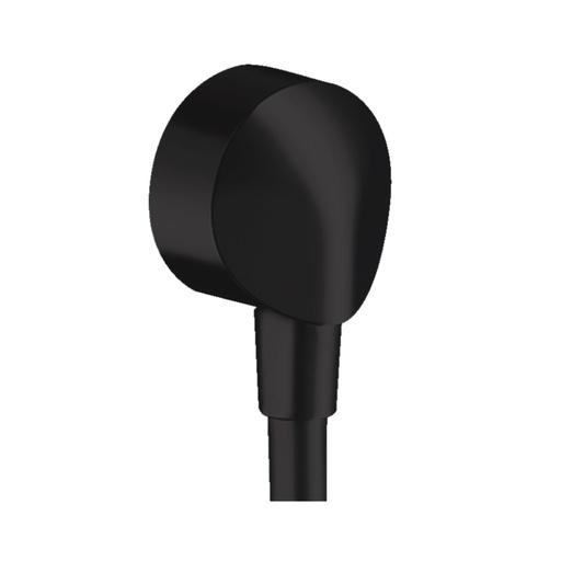 [HAN-27458673] Hansgrohe 27458673 FixFit Wall Outlet Round with Check Valves Matte Black