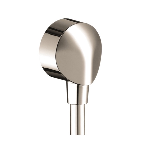 [HAN-27458833] Hansgrohe 27458833 FixFit Wall Outlet Round with Check Valves Polished Nickel