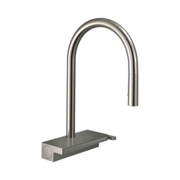 [HAN-73837801] Hansgrohe 73837801 Aquno Select HighArc Pull Down Kitchen Faucet Steel Optic